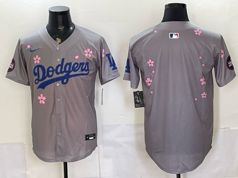 Men Los Angeles Dodgers blank grey Game 2026 Nike MLB Jersey 0631001